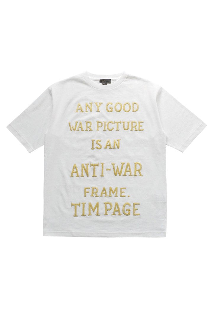 Nigel Cabourn - VIETNAM EMBROIDERY T-SHIRT - WHITE