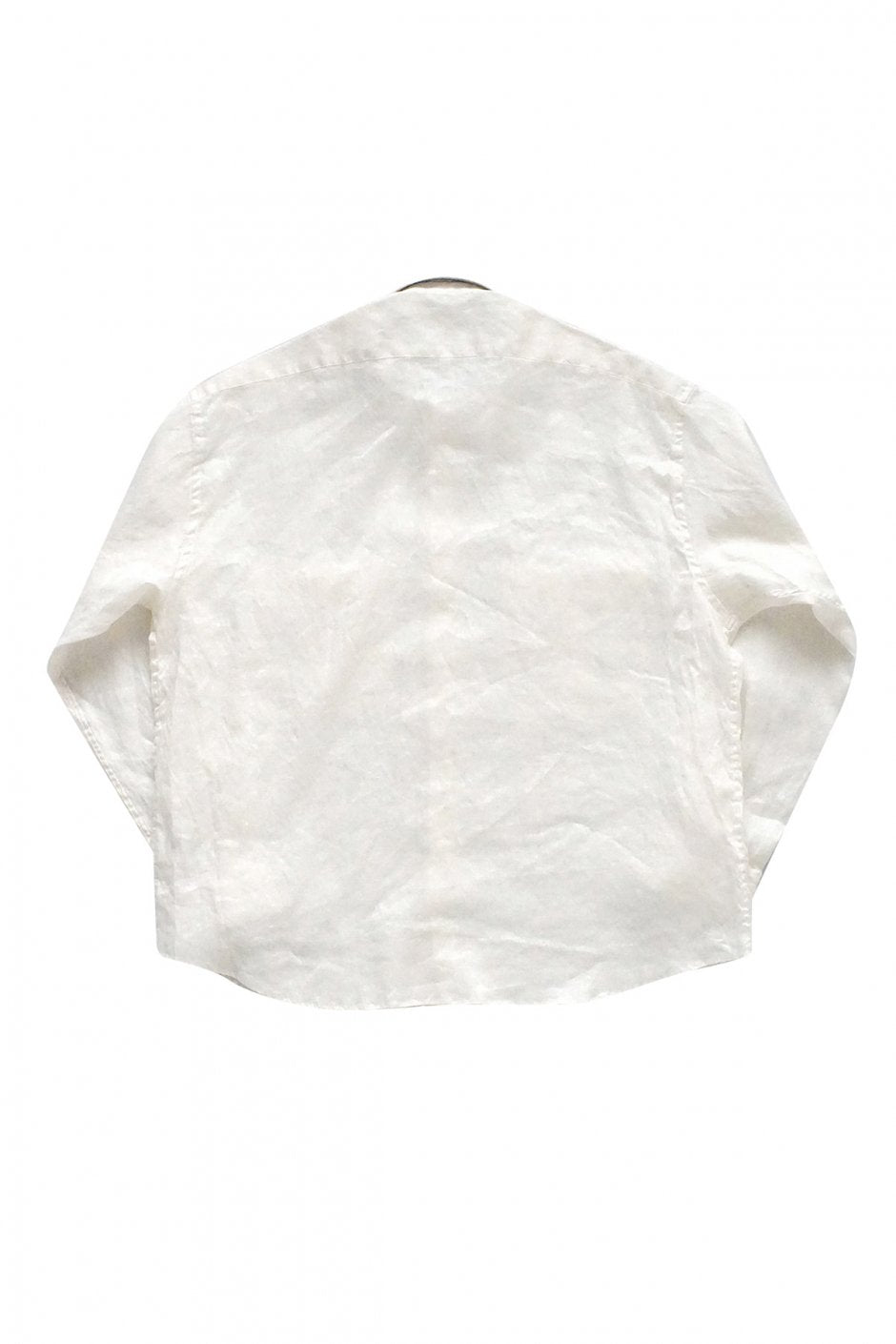 Porter Classic - ROLL UP LINEN SHIRT - WHITE