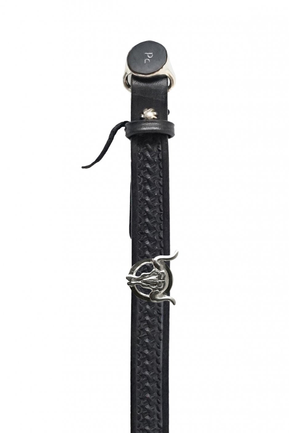 Porter Classic - CONCHO BELT W/One Silver Concho - BLACK