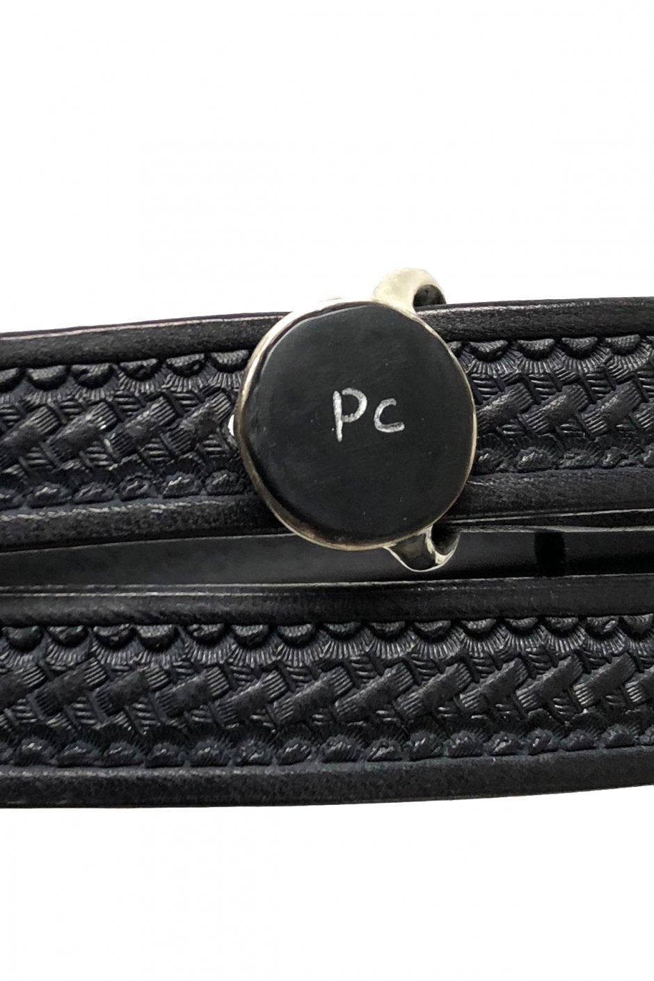 Porter Classic - CONCHO BELT W/One Silver Concho - BLACK