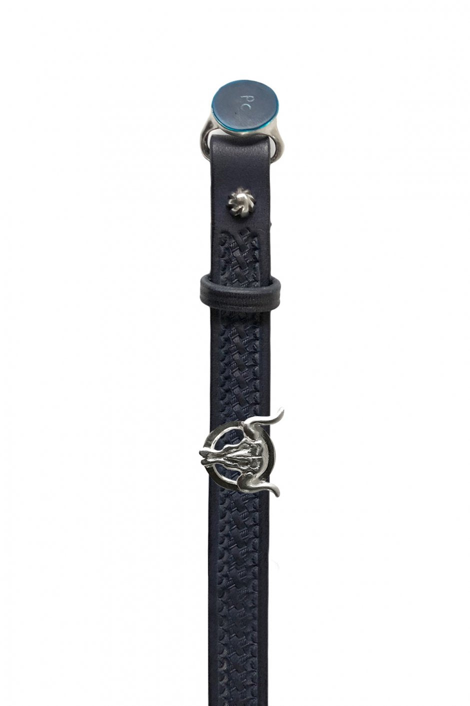 Porter Classic - CONCHO BELT W/One Silver Concho - NAVY