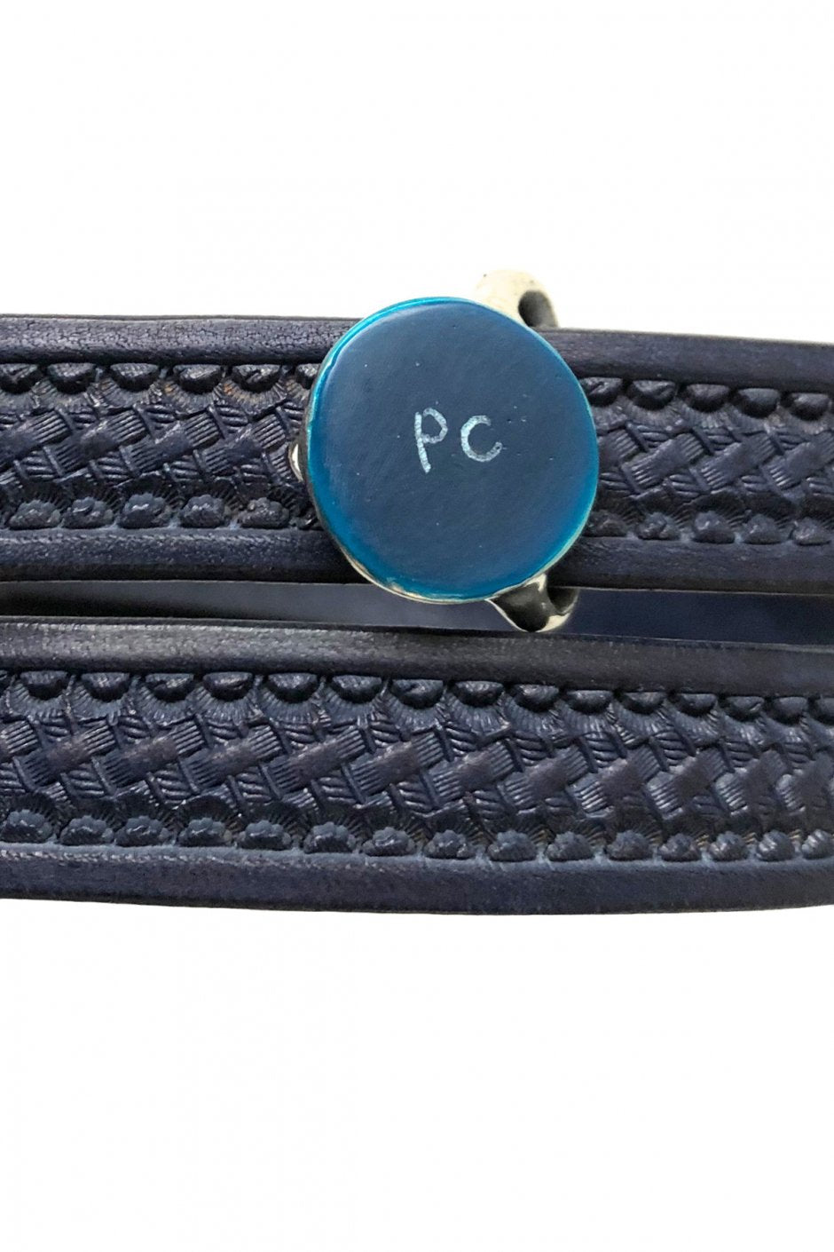 Porter Classic - CONCHO BELT W/One Silver Concho - NAVY