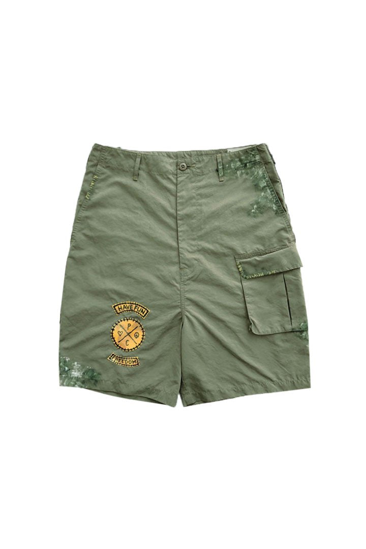 Porter Classic - H/W HIPPIE WEATHER SHORTS - OLIVE