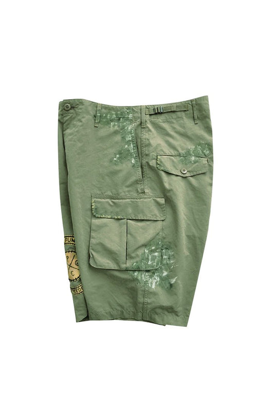 Porter Classic - H/W HIPPIE WEATHER SHORTS - OLIVE