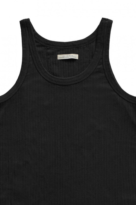 OLD JOE - DROP NEEDLE TANK TOPS - BLACK