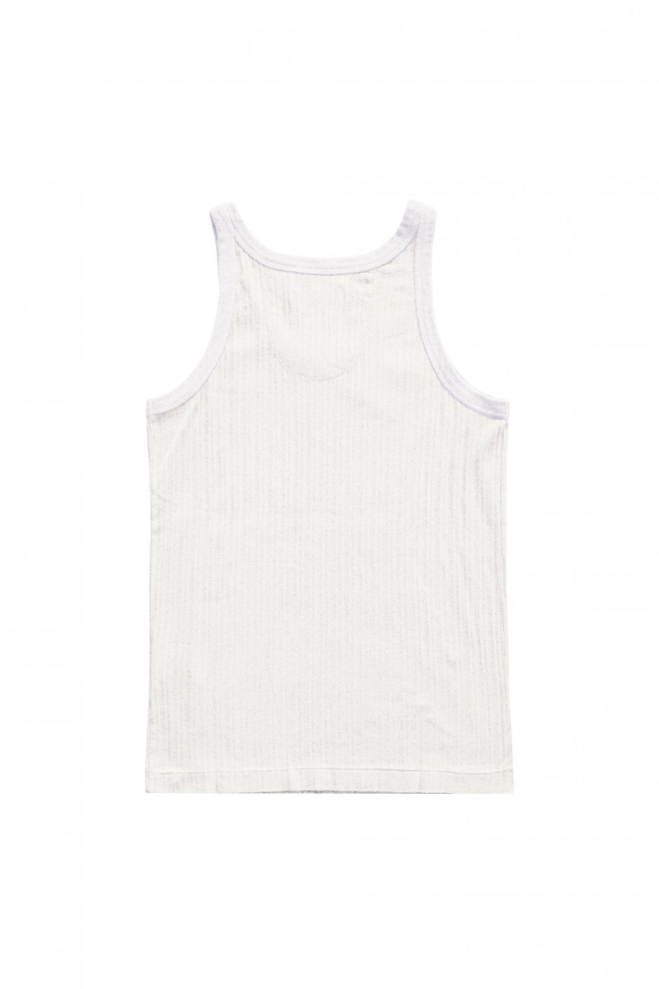 WRYHT - DROP NEEDLE TANK TOP - RAW WHITE