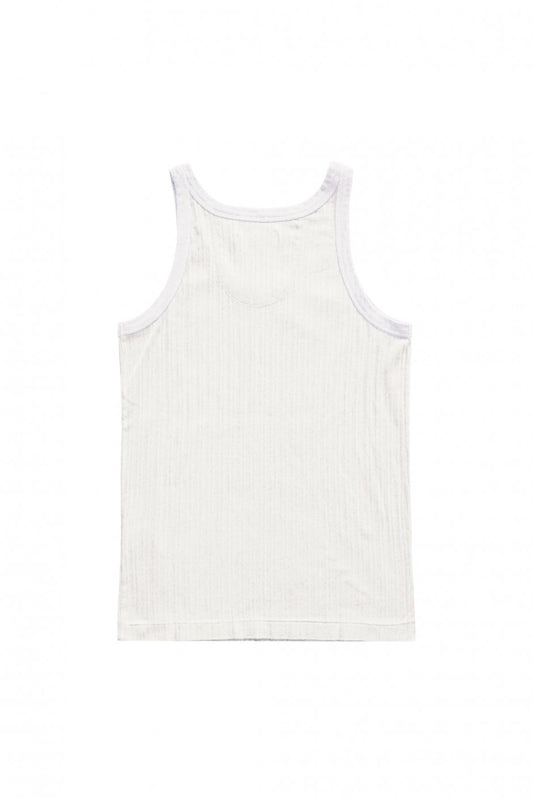 WRYHT - DROP NEEDLE TANK TOP - RAW WHITE