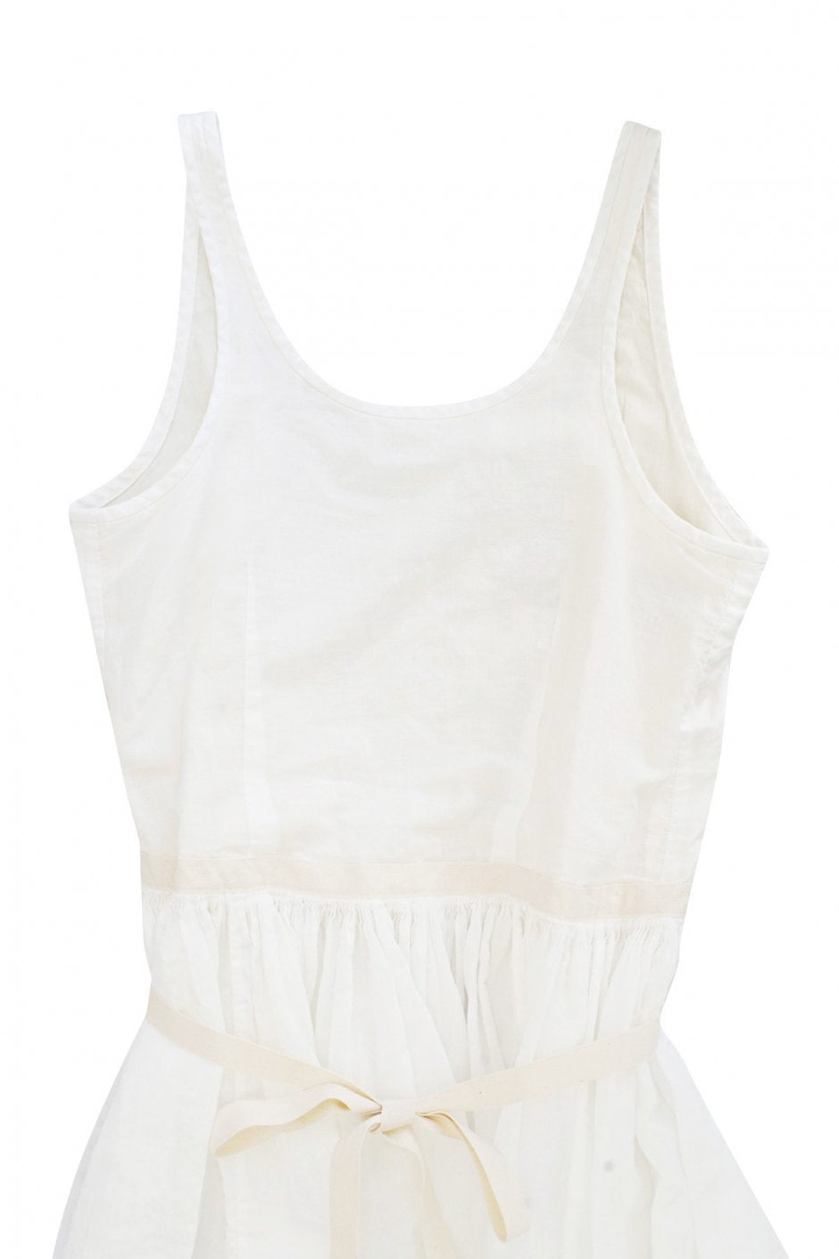 Nigel Cabourn woman - APRON DRESS - WHITE