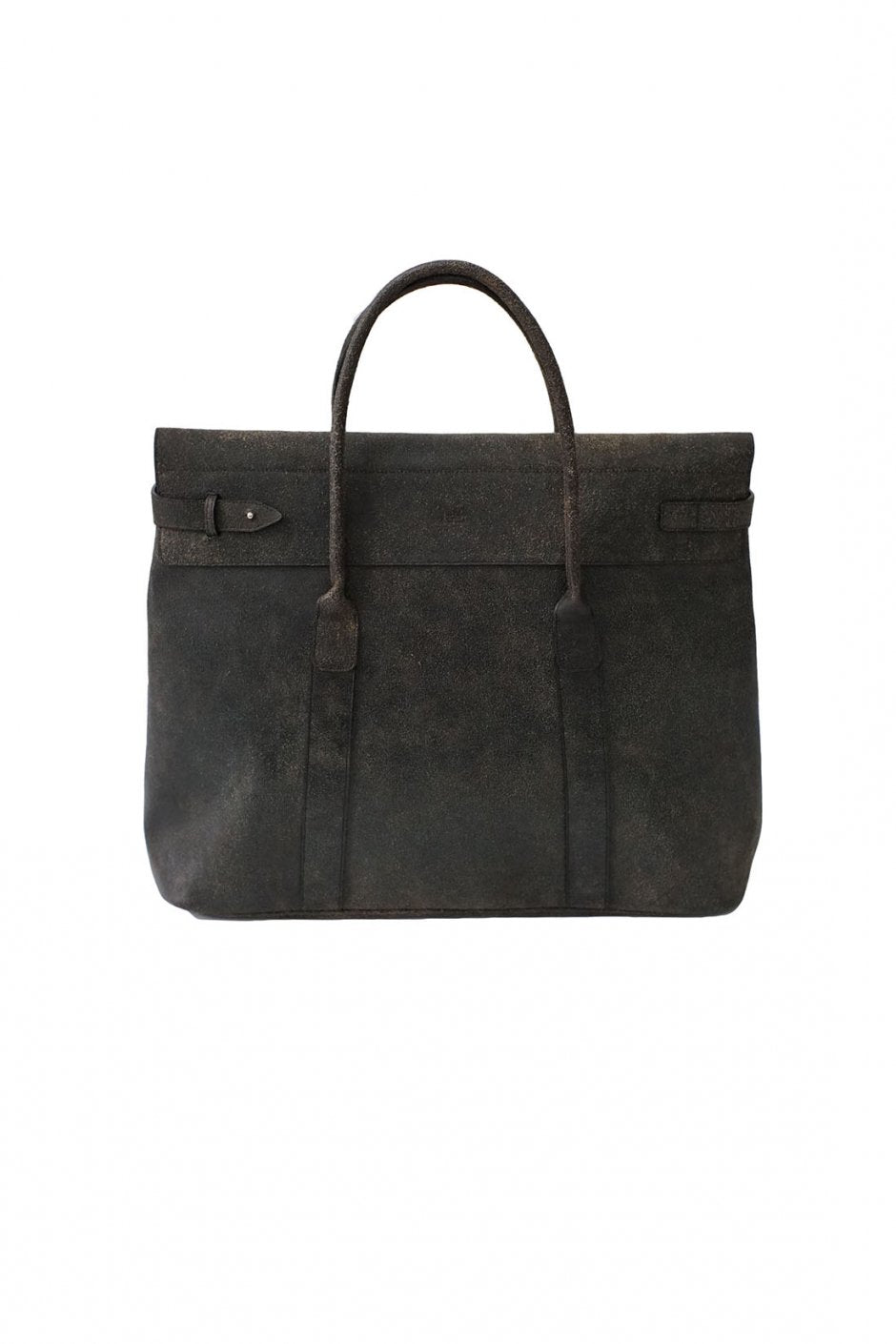 OLD JOE - DISTRESSED LEATHER MONEY BAG - BLACK