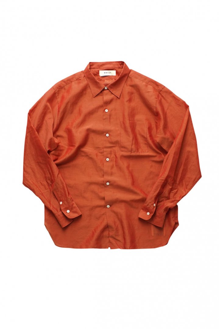 WRYHT - SIMPLE SMALL COLLAR SHIRTS - CAYENNE