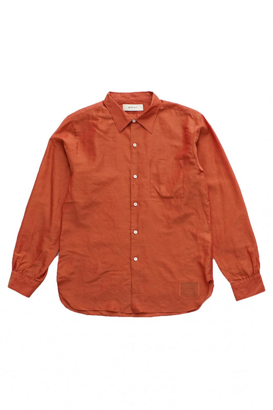 WRYHT - SIMPLE SMALL COLLAR SHIRTS - CAYENNE