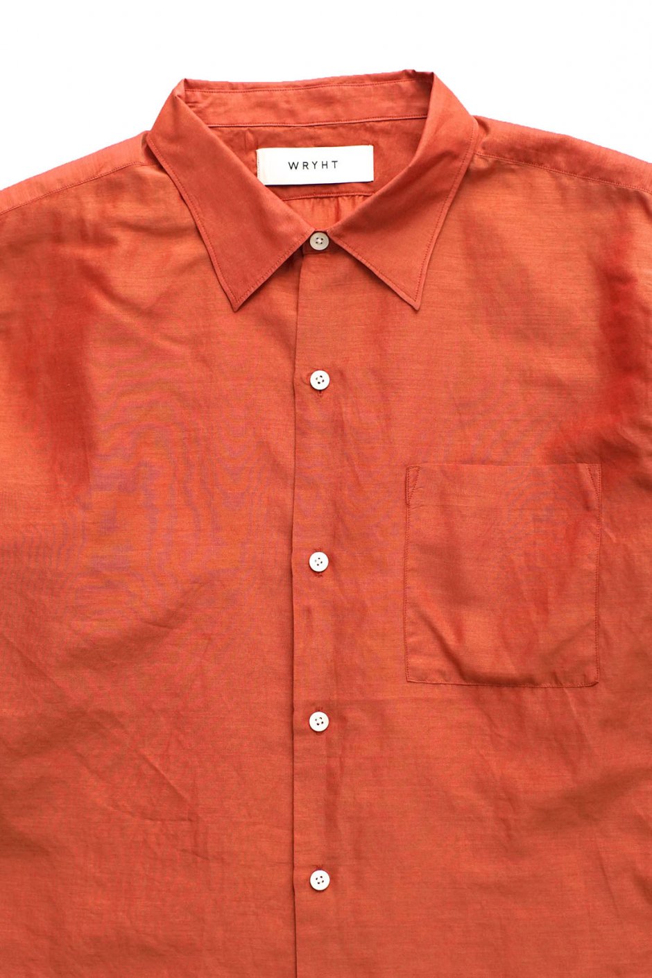 WRYHT - SIMPLE SMALL COLLAR SHIRTS - CAYENNE