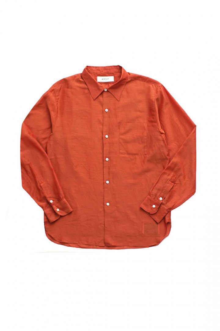 WRYHT - SIMPLE SMALL COLLAR SHIRTS - CAYENNE