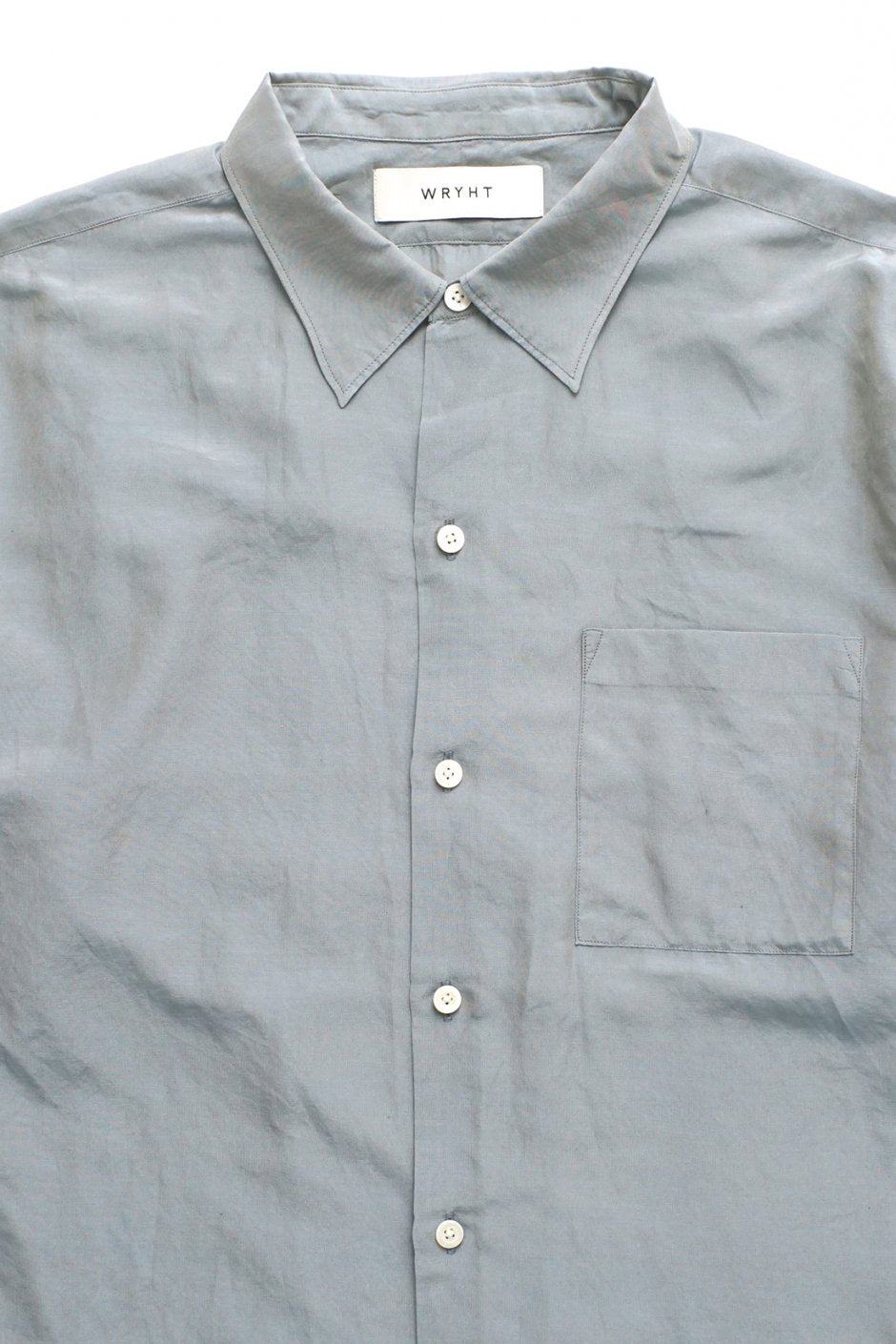 WRYHT - SIMPLE SMALL COLLAR SHIRTS - OPALINE