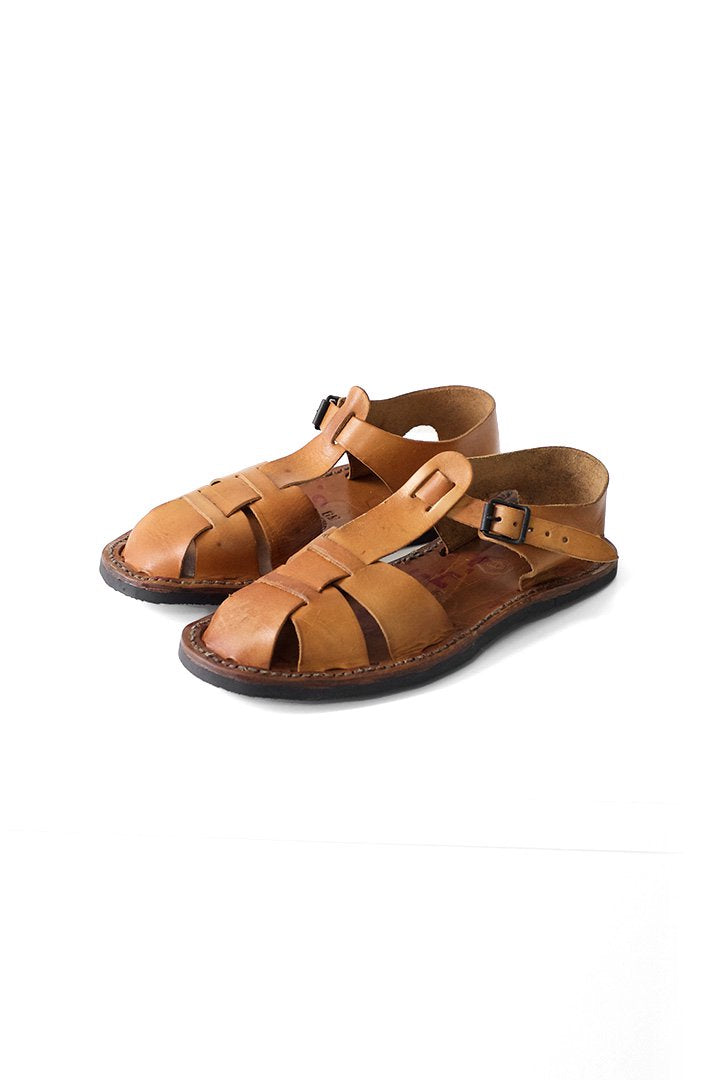 50s DEADSTOCK FRENCH MILITARY LEATHER SANDALS TYPE-1 WOMEN'S