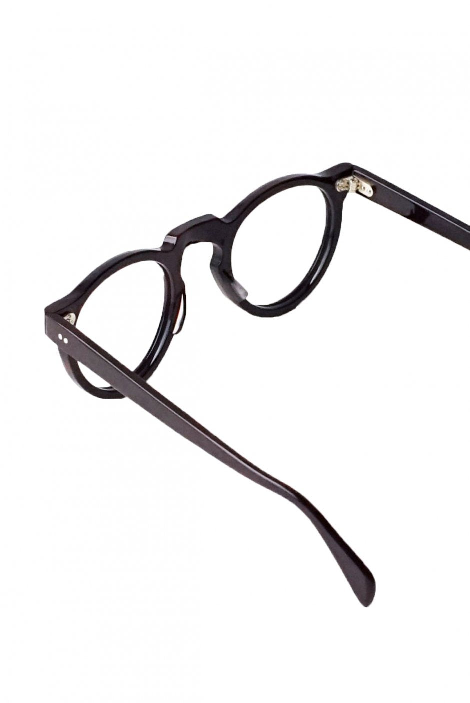 1960s FRANCE VINTAGE EYEGLASS PANTO DARK MARBLE - OPT-251