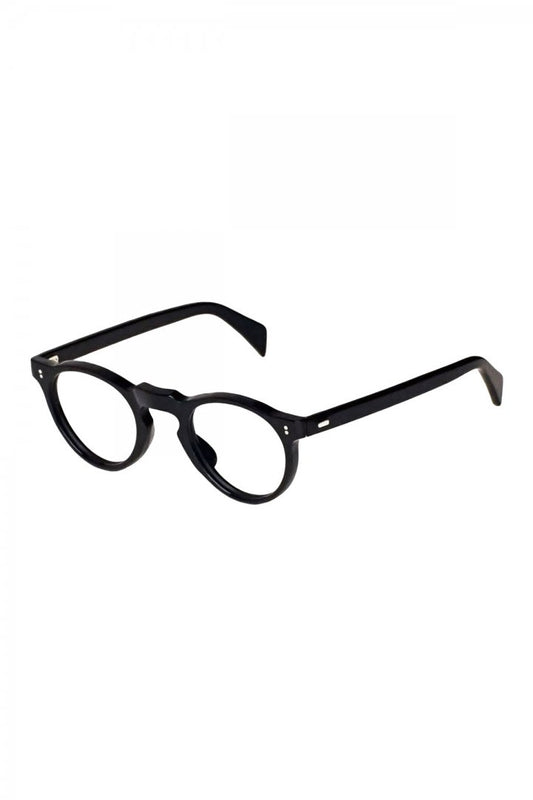 1960s FRANCE VINTAGE EYEGLASS PANTO BLACK  - OPT-248