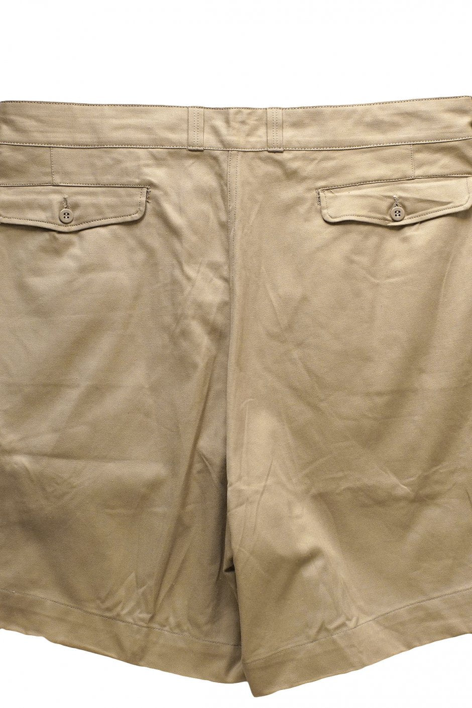 1950s DEAD STOCK FRENCH ARMY MILITARY CHINO SHORTS