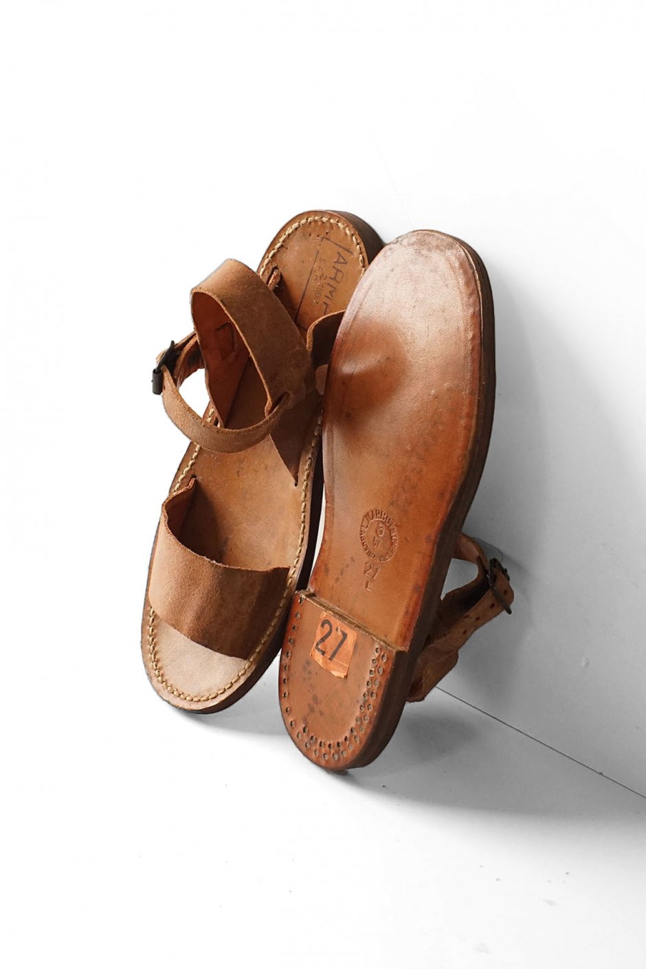 1950's FRENCH MILITARY LEATHER SANDAL 001