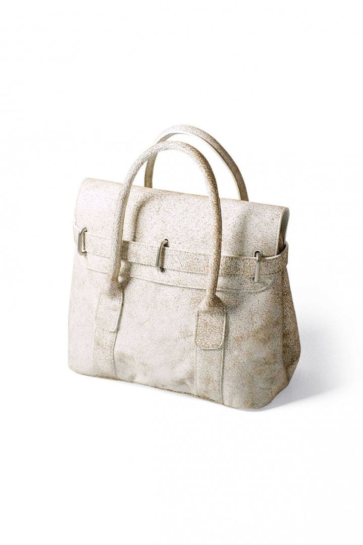 OLD JOE ★★★ - EXCLUSIVE DISTRESSED LEATHER TINY MONEY BAG - BONE