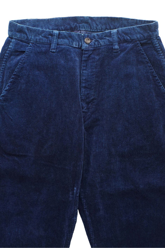 Porter Classic ★★★ - CORDUROY PANTS type 2012 MOLESKIN - BLUE