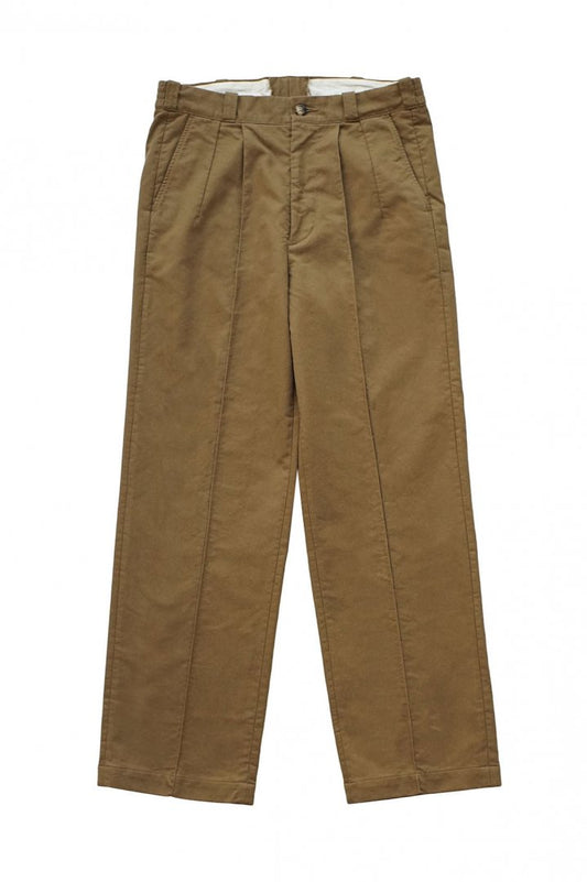 OLD JOE - FRONT TUCK ARMY TROUSER - OLIVE