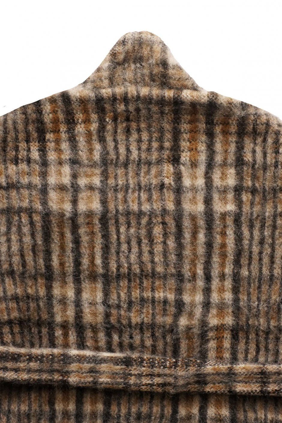 WRYHT - DOUBLE JACQUARD MOHAIR GAWN - GUN CLUB PLAID