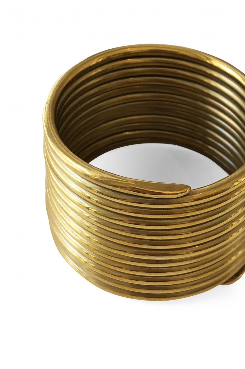 8UEDE - LAWY COILING BANGLE - GOLD