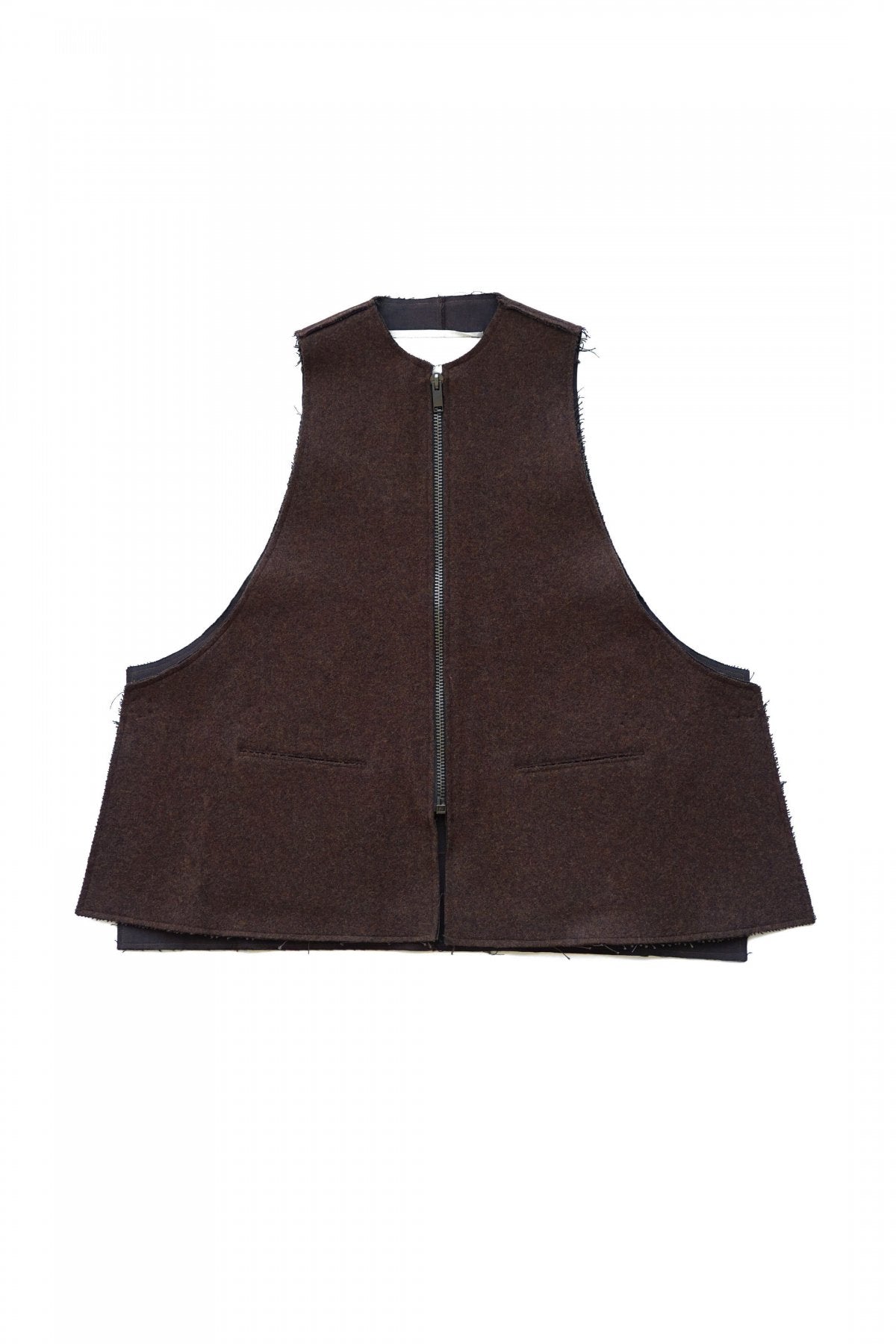 toogood - THE ANTIQUE DEALER GILET - SOFT LAMBSWOOL - PEAT