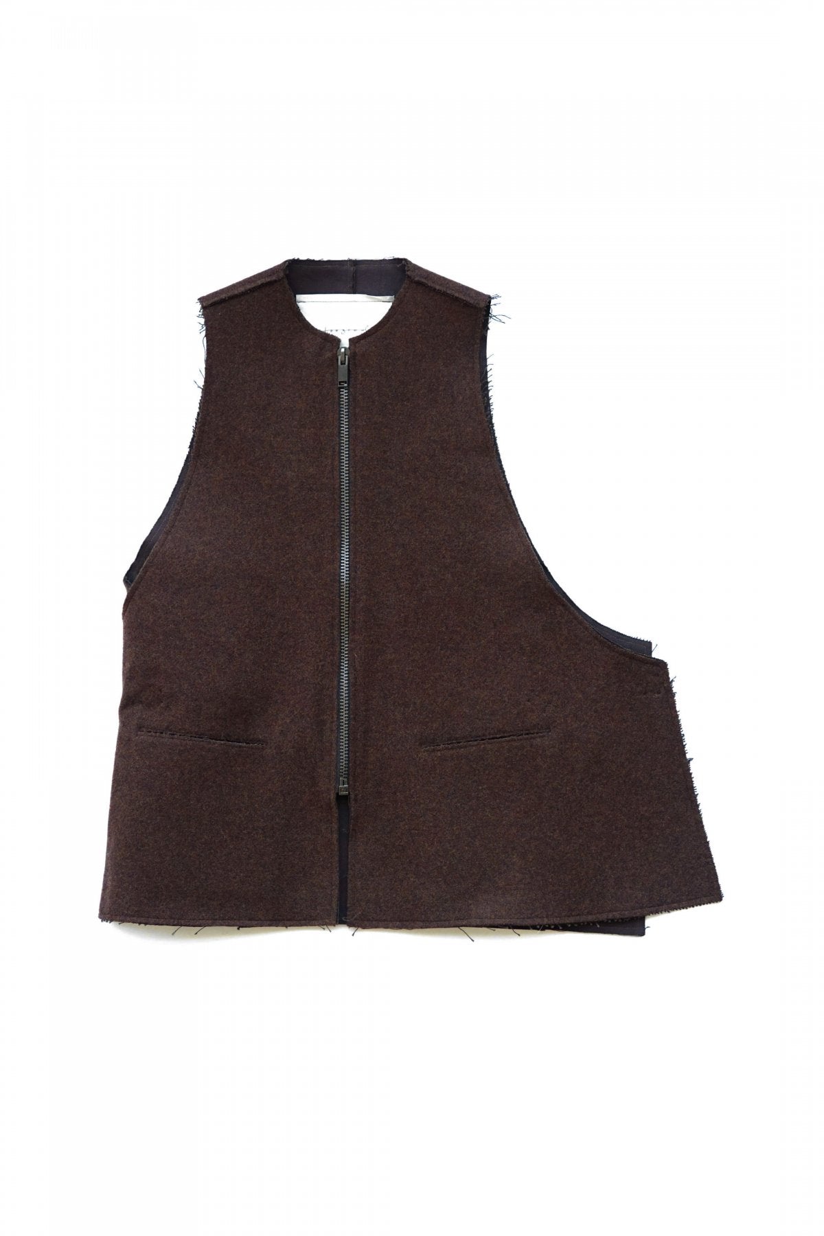 toogood - THE ANTIQUE DEALER GILET - SOFT LAMBSWOOL - PEAT