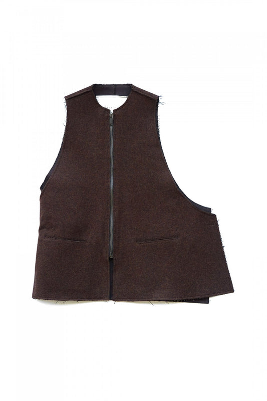 toogood - THE ANTIQUE DEALER GILET - SOFT LAMBSWOOL - PEAT