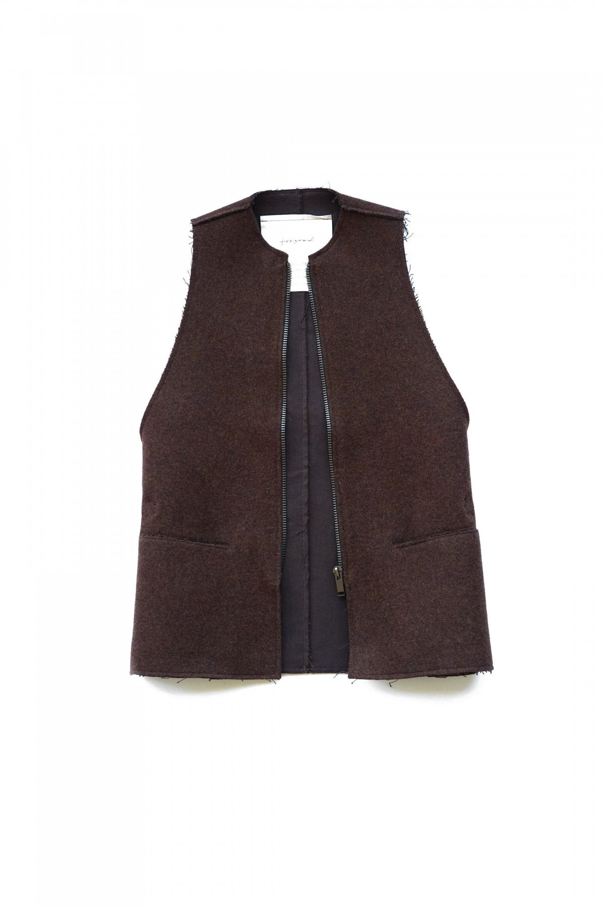 toogood - THE ANTIQUE DEALER GILET - SOFT LAMBSWOOL - PEAT