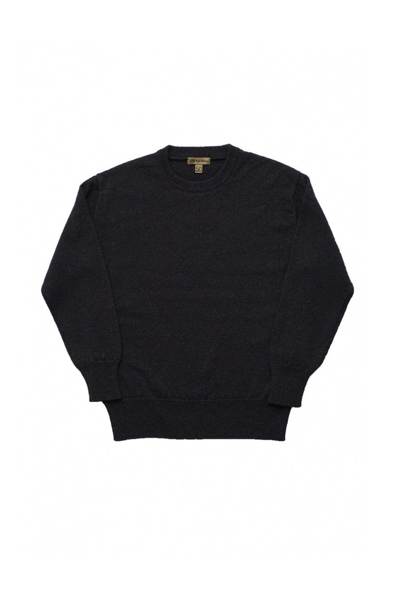 Nigel Cabourn - 40s CREW NECK SWEATER WASHABLE WOOL- NAVY