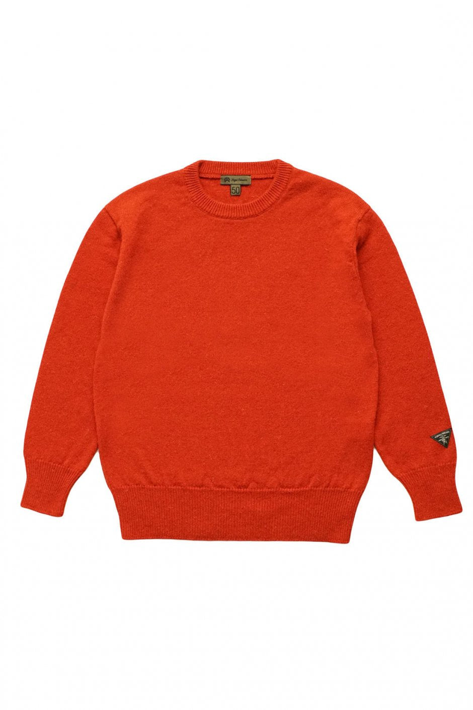 Nigel Cabourn - 40s CREW NECK SWEATER WASHABLE WOOL- ORANGE