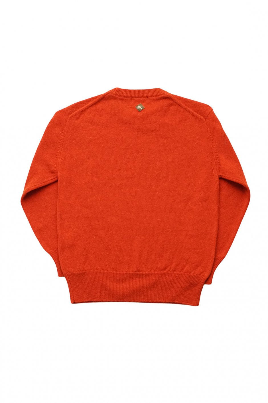 Nigel Cabourn - 40s CREW NECK SWEATER WASHABLE WOOL- ORANGE