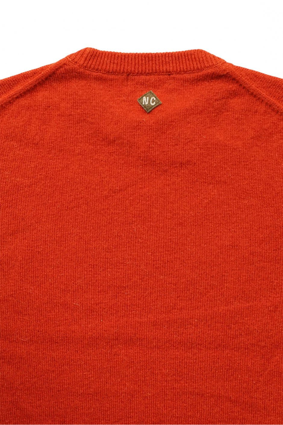 Nigel Cabourn - 40s CREW NECK SWEATER WASHABLE WOOL- ORANGE