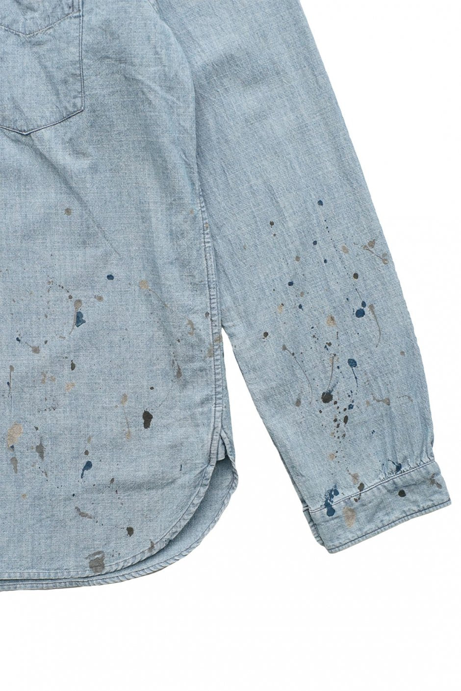 OLD JOE - CHAMBRAY / C-SHIRT . LS - INDIGO