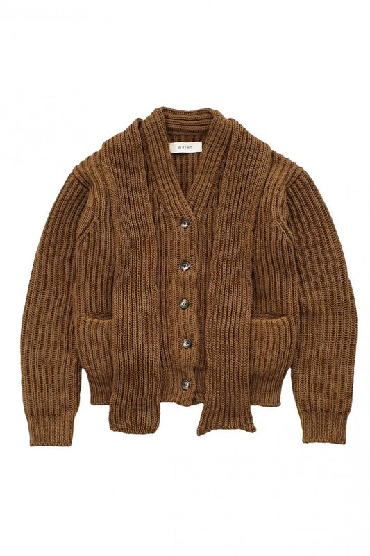 WRYHT - FELT YARN CARDIGAN - DUNE