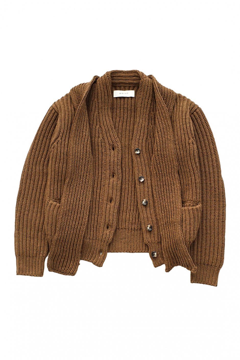 WRYHT - FELT YARN CARDIGAN - DUNE