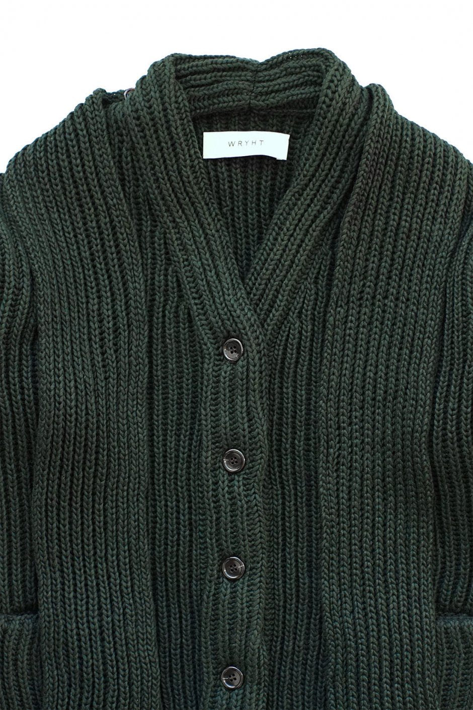 WRYHT - FELT YARN CARDIGAN - FOREST