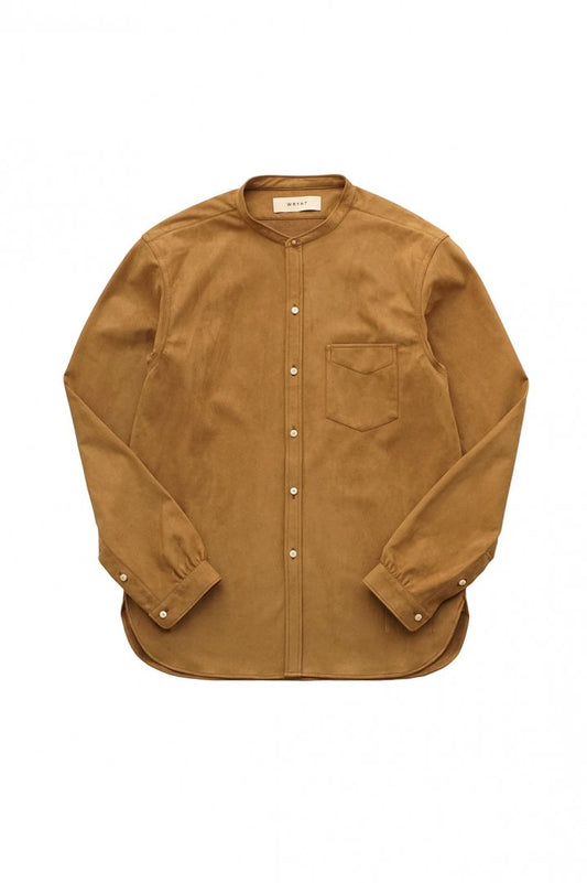 WRYHT - STUD BUTTON BAND COLLAR SHIRTS - DUNE