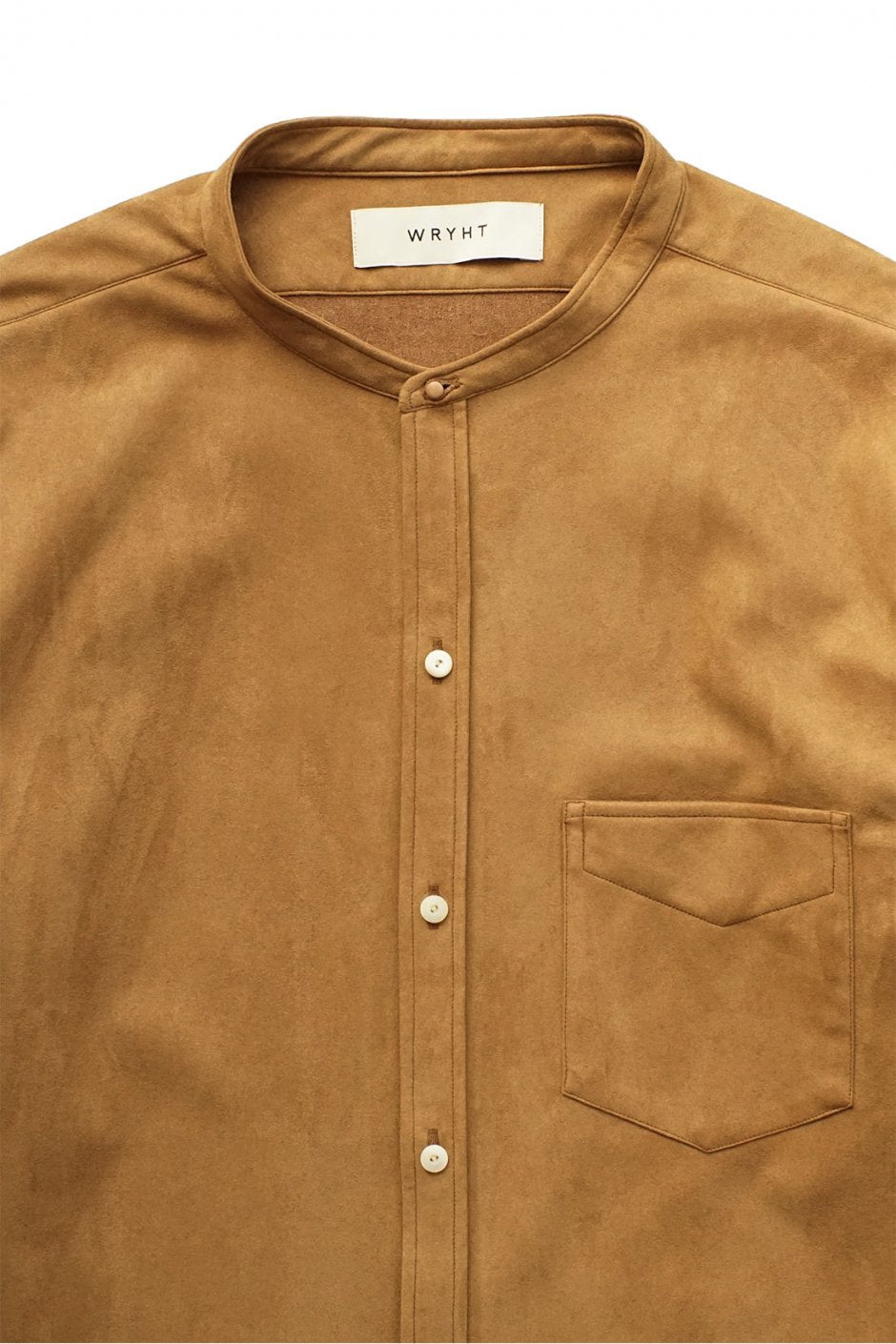 WRYHT - STUD BUTTON BAND COLLAR SHIRTS - DUNE