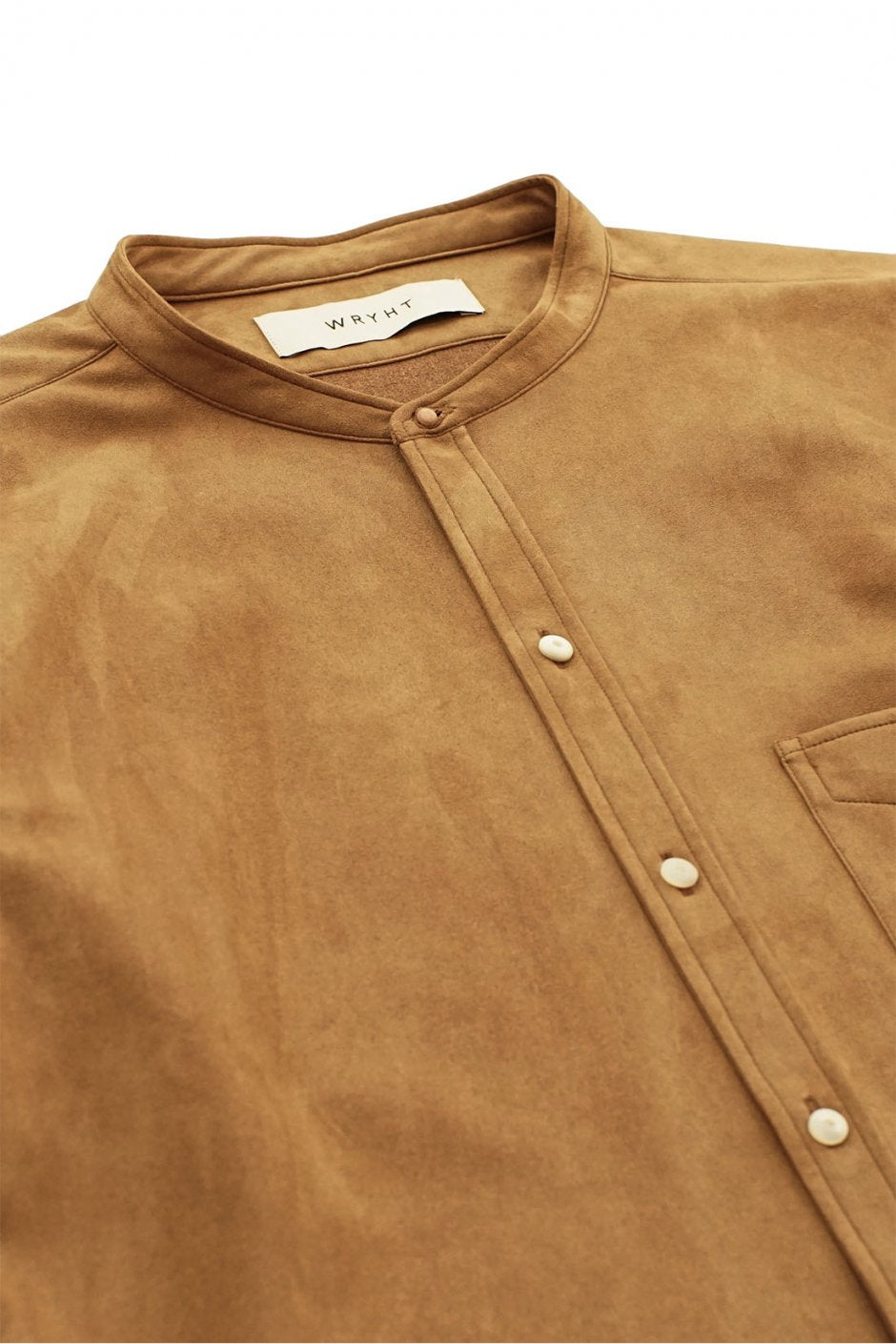 WRYHT - STUD BUTTON BAND COLLAR SHIRTS - DUNE