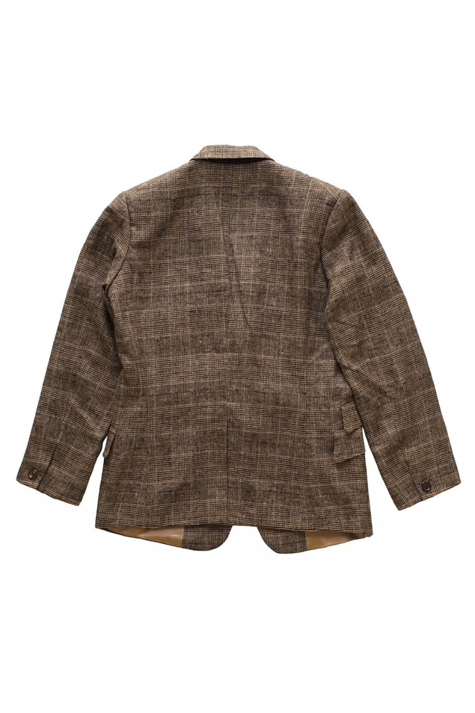 WRYHT - PEAKED LAPEL ARTISAN SACK JACKET - GREN CHECK SIENNA