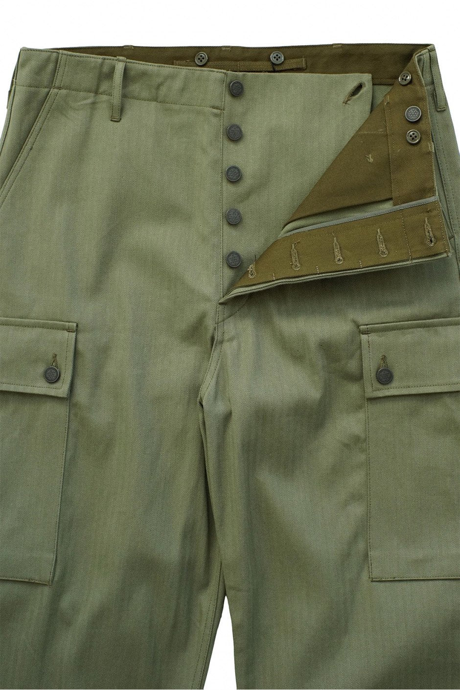 Nigel Cabourn - 5 POCKET MONKEY PANT - OLIVE