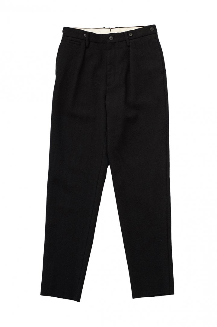 Nigel Cabourn - MEDICAL PANT WASHABLE WOOL - BLACK