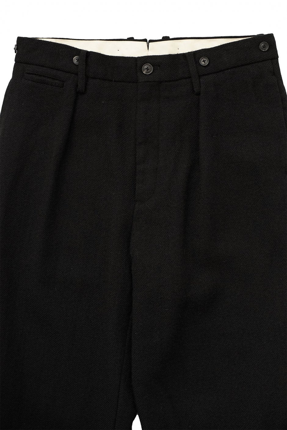 Nigel Cabourn - MEDICAL PANT WASHABLE WOOL - BLACK