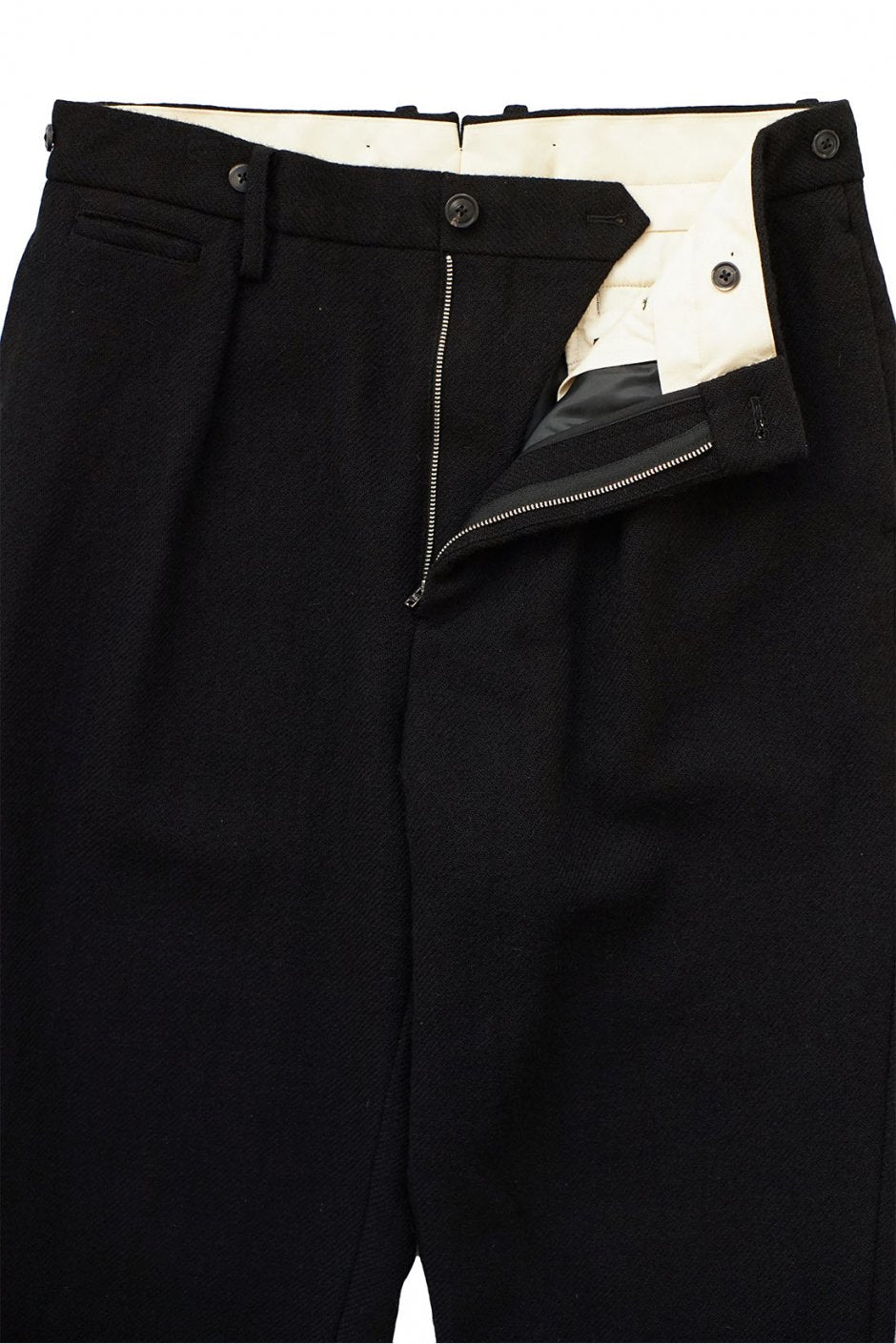 Nigel Cabourn - MEDICAL PANT WASHABLE WOOL - BLACK