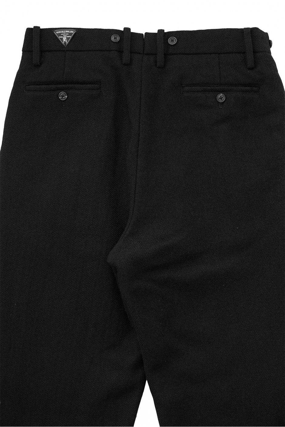 Nigel Cabourn - MEDICAL PANT WASHABLE WOOL - BLACK