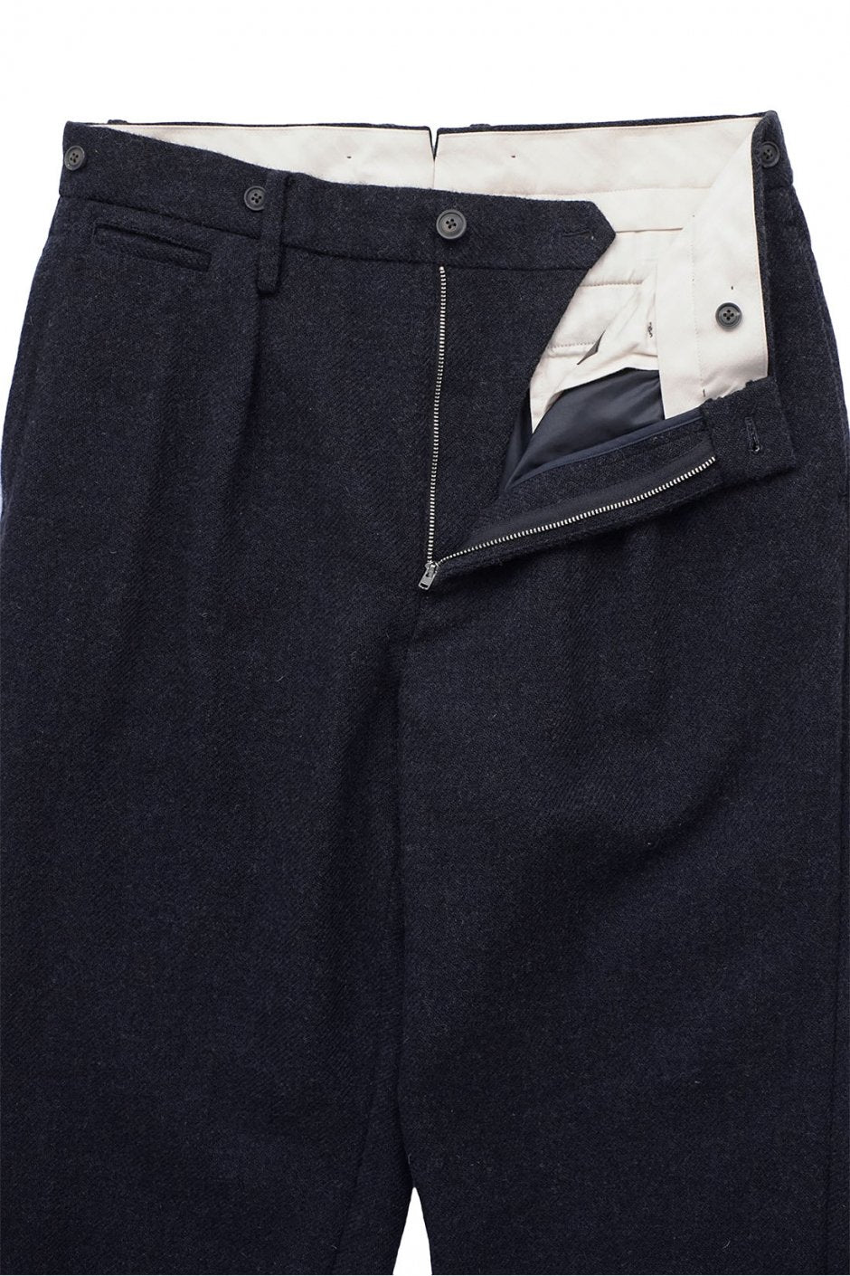 Nigel Cabourn - MEDICAL PANT WASHABLE WOOL - DARK NAVY